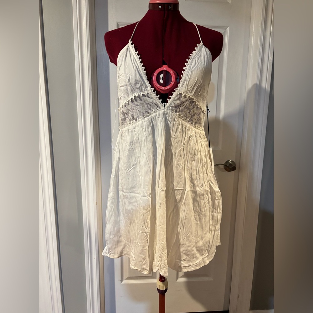 Cotton Candy Cream Lace Chemise